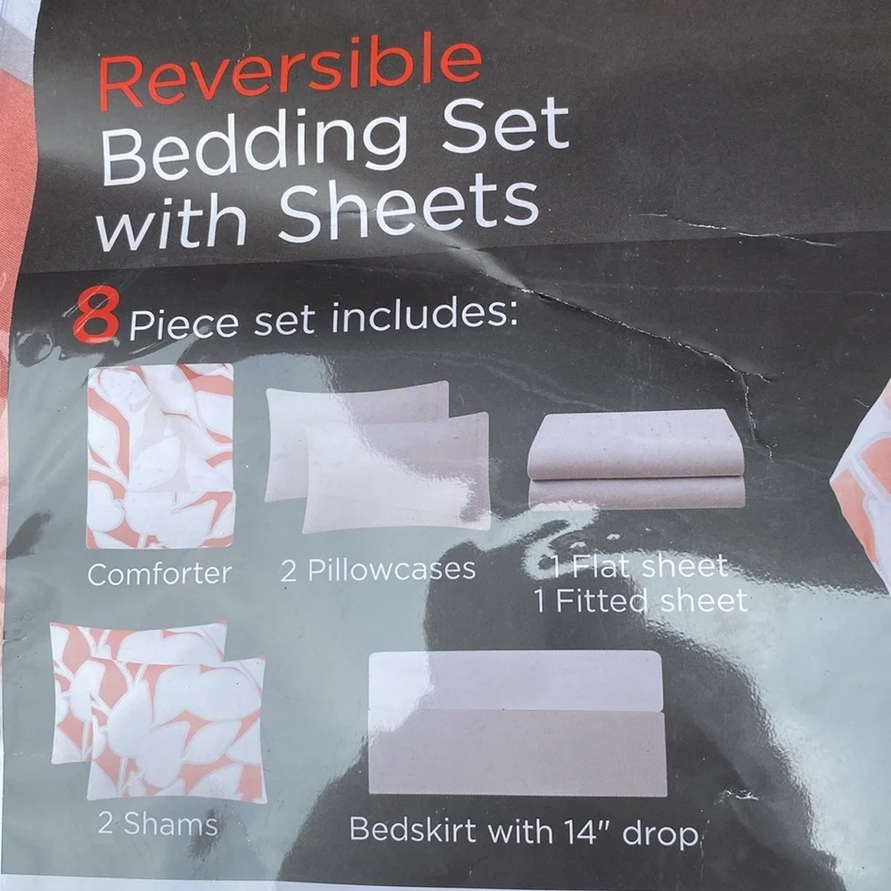 Home expressions‎ reversible bedding set with sheets